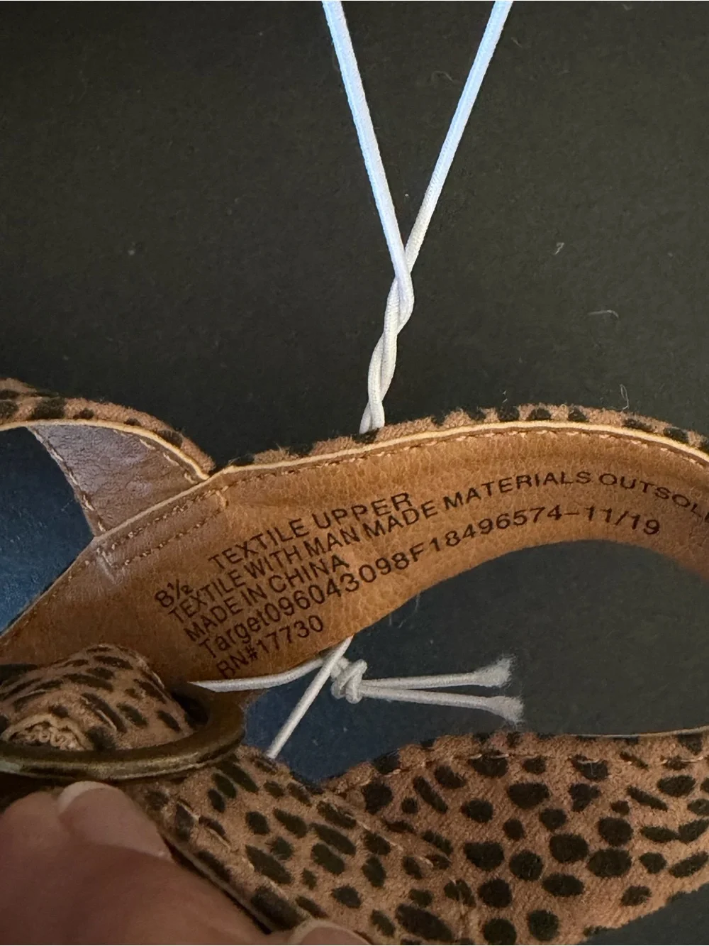 Universal Thread Leopard Print Espadrille Wedge Sandals 8.5 nwt